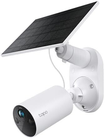 TP-Link Tapo C410 KIT avec panneau solaire et batterie blanc