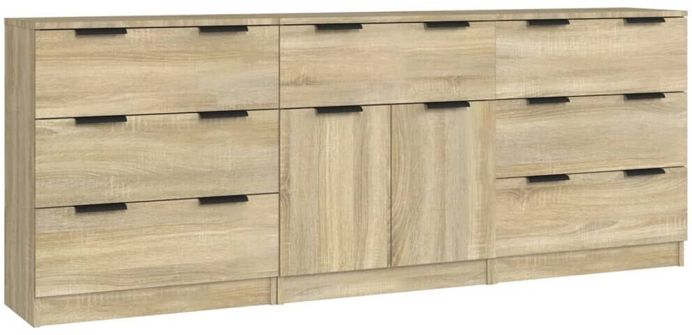 vidaXL Sideboard wood material 3-piece. 60x70cm (3115798)