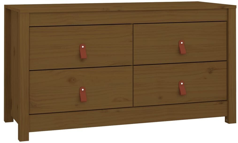vidaXL Side cabinet solid pine wood 100x54cm (821777)