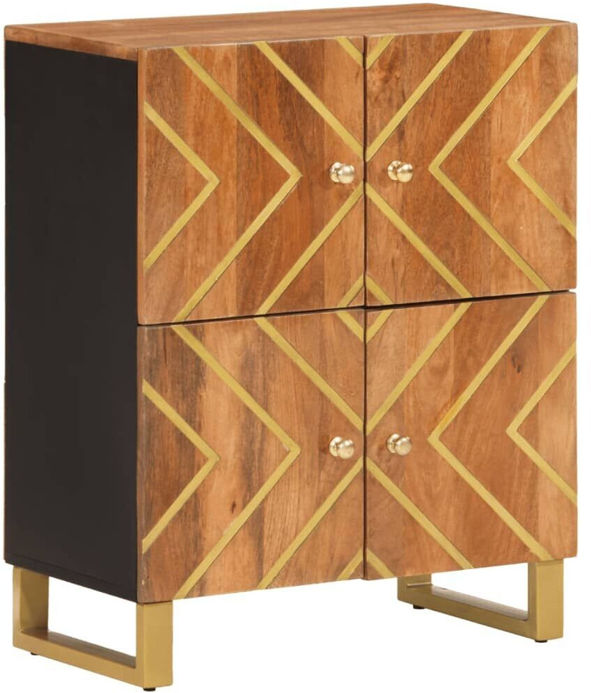 vidaXL Side cabinet and solid wood Mango 60x75cm (356809)