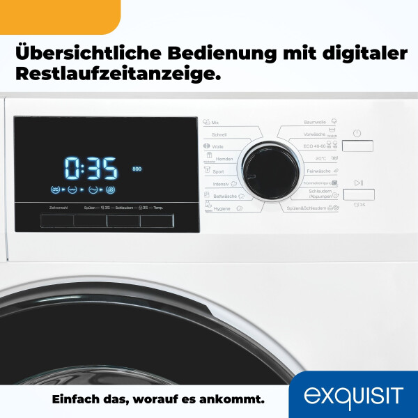 Exquisit WA9214-340A weiß, Bild 5