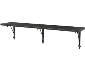 Ikea BERGSHULT / KROKSHULT Wandregal braunschwarz/anthrazit 120x20 cm