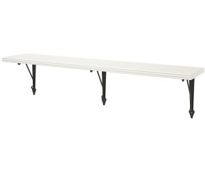 Ikea BERGSHULT / KROKSHULT Wandregal weiß/anthrazit 120x20 cm