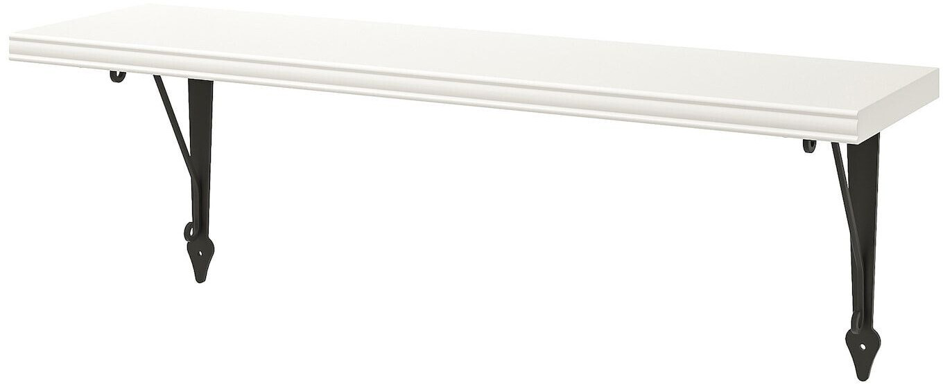 Ikea BERGSHULT / KROKSHULT Wandregal weiß/anthrazit 80x20 cm