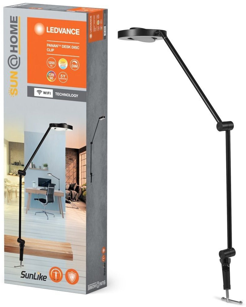 LEDVANCE Dimmable LED clamp lamp SUN@HOME LED/15W/230V CRI 95 Wi-Fi