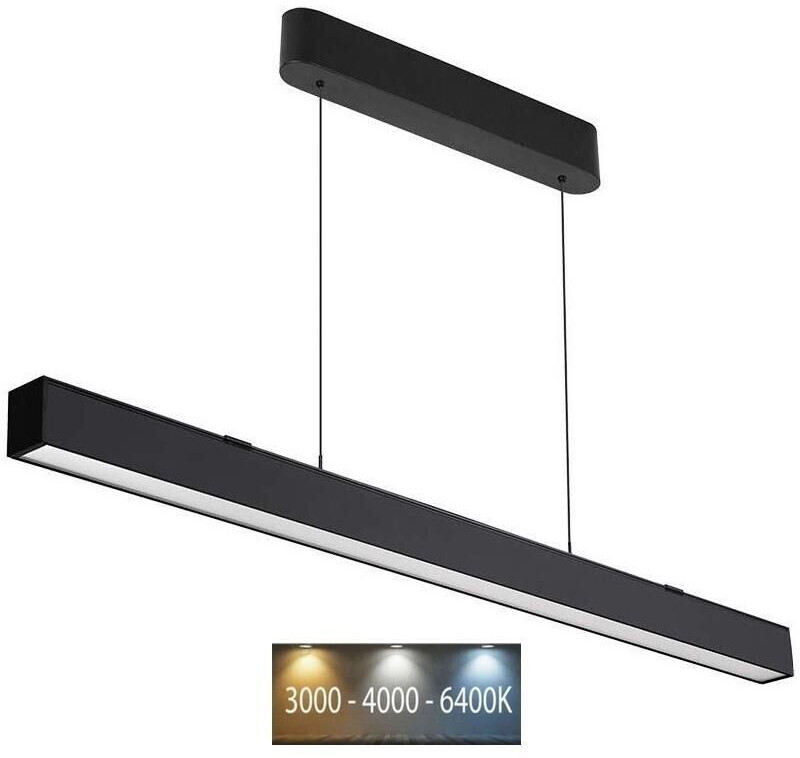 V-TAC LED hanging lamp on cord LED/40W/230V 3000/4000/6400K black