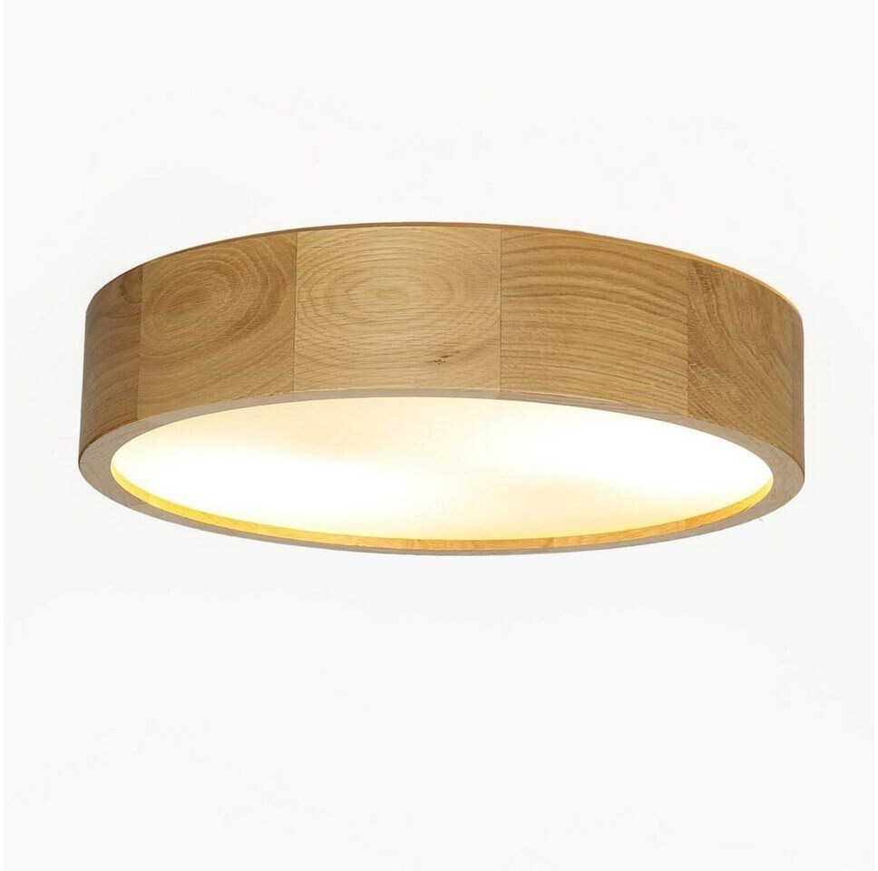 Licht-Erlebnisse Ceiling lamp in oak round living room wooden lamp - Oak