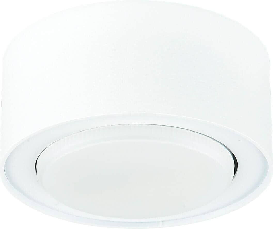 Licht-Erlebnisse Ceiling lamp small flat GX53 white ø 10 cm metal kitchen ceiling light - White