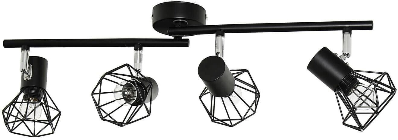 Licht-Erlebnisse Ceiling lamp black adjustable retro - black