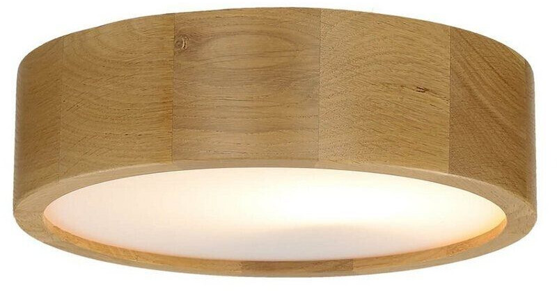 Licht-Erlebnisse Ceiling lamp living room oak round wooden lamp - oak