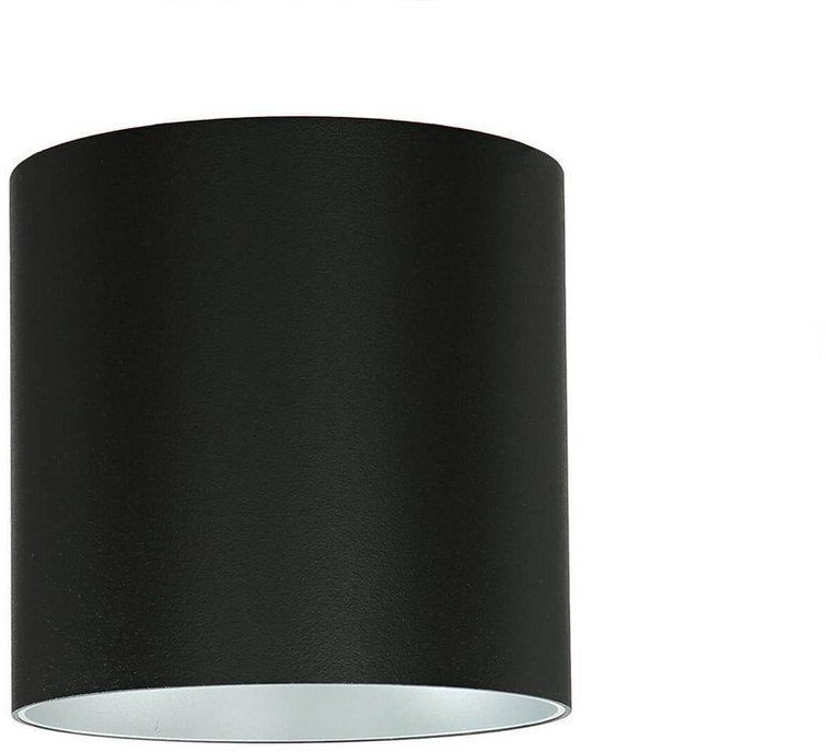 Licht-Erlebnisse Ceiling spotlight black silver metal round Ø12.7cm GU10 - black, silver