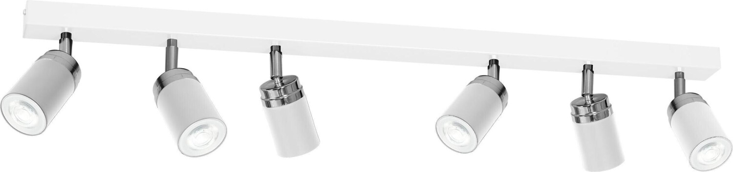 Licht-Erlebnisse Ceiling spotlight white GU10 metal modern ceiling spotlight kitchen - white, chrome