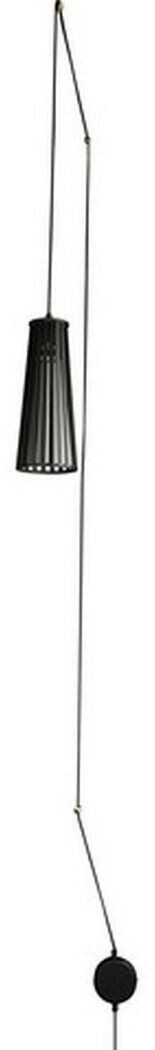 Licht-Erlebnisse Flexible Hanging lamp with plug & switch black