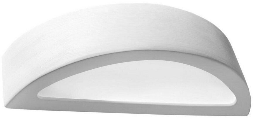 Licht-Erlebnisse White plaster lamp paintable elegant light E27 orion - white