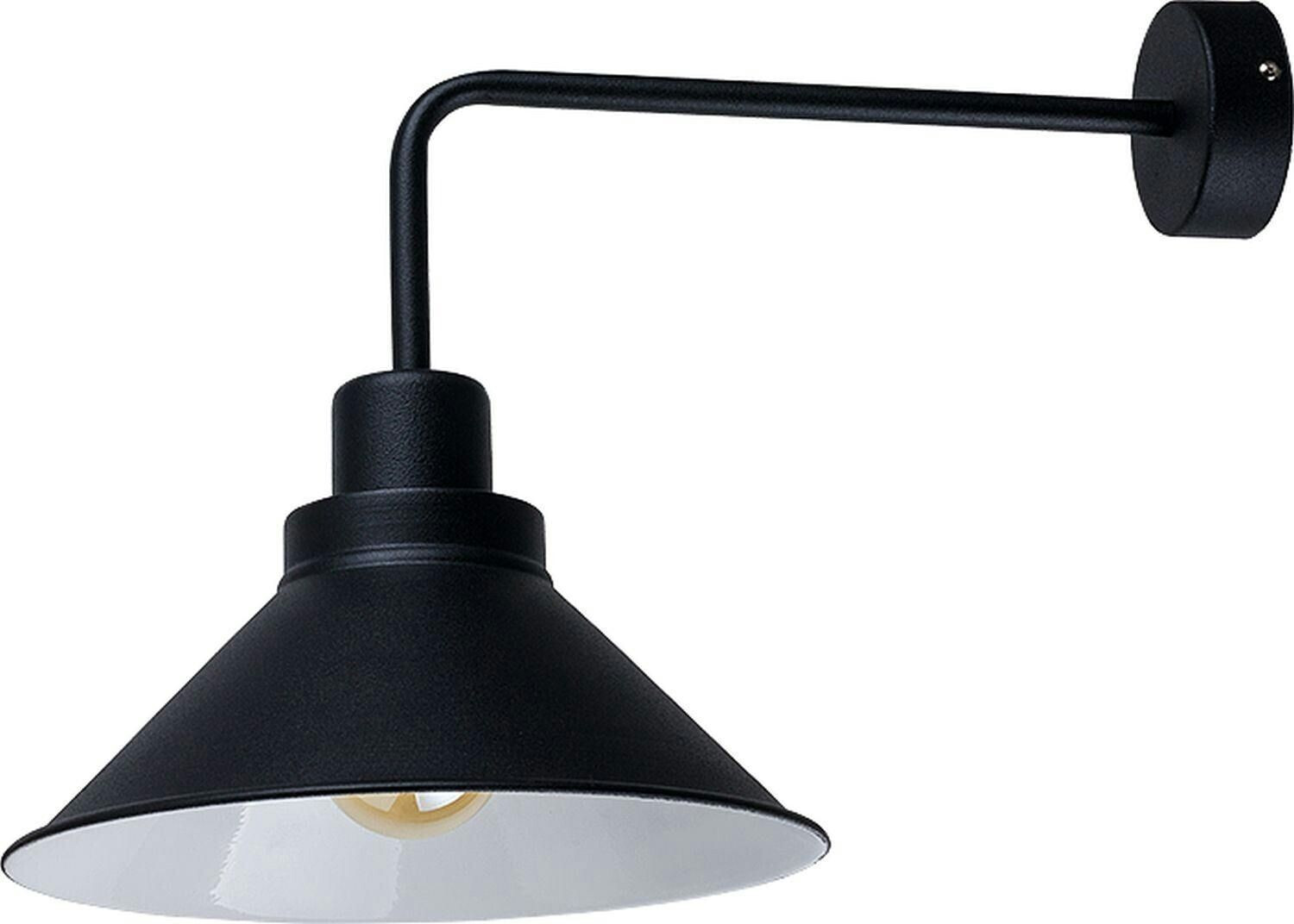 Licht-Erlebnisse Hanging lamp white round metal augustus dining table - black