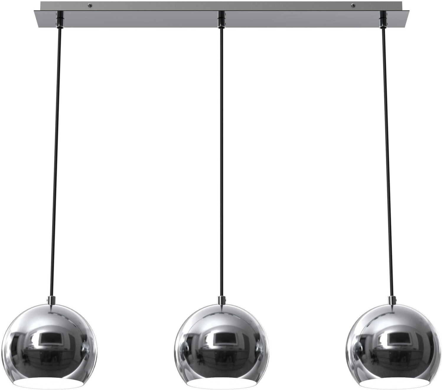 Licht-Erlebnisse Hanging lamp chrome E27 metal Hanging lamp - chrome