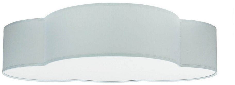 Licht-Erlebnisse Children's lamp ceiling cloud gray 4x E27 fabric magnetic shade 62 cm ceiling light - gray