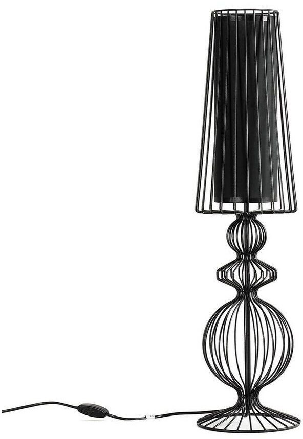 Licht-Erlebnisse Modern bedside lamp in black - black