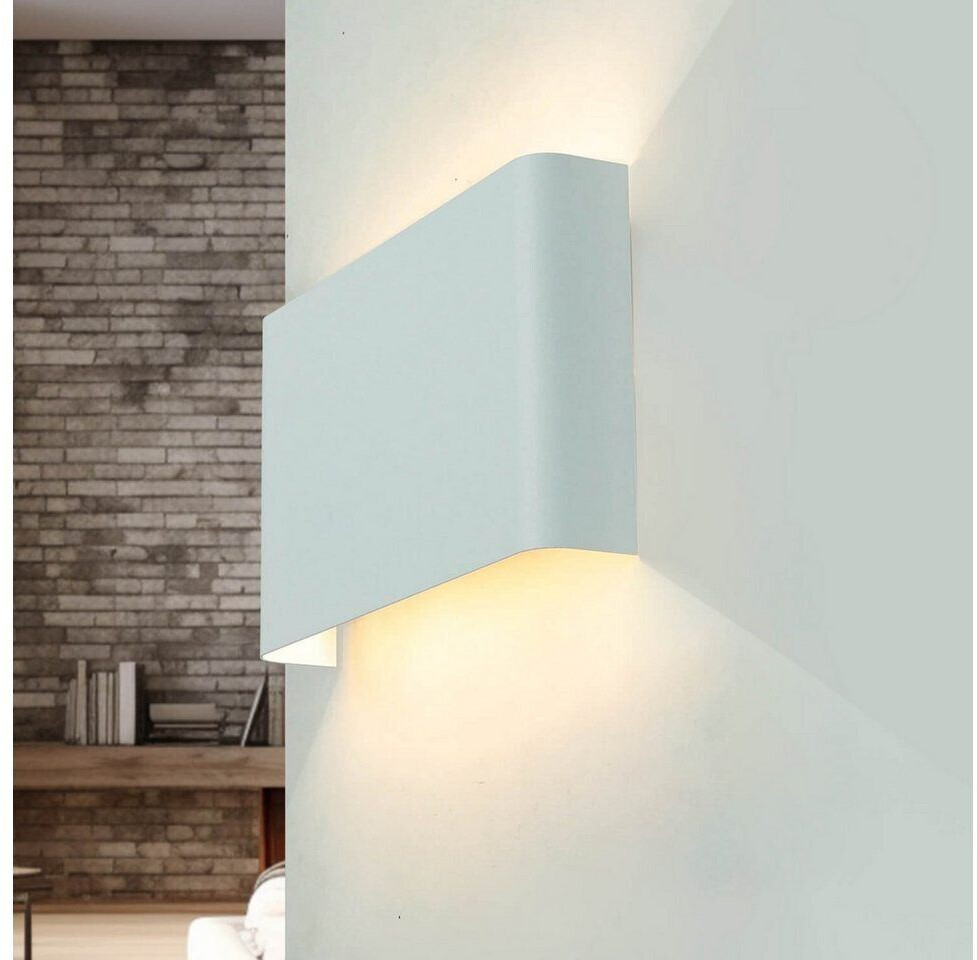 Licht-Erlebnisse Wall light HAGA in white 2-flmg G9