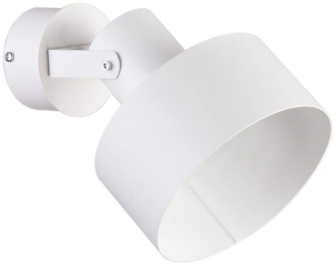Licht-Erlebnisse Wall spot metal white E27 adjustable industrial design wall lamp kitchen