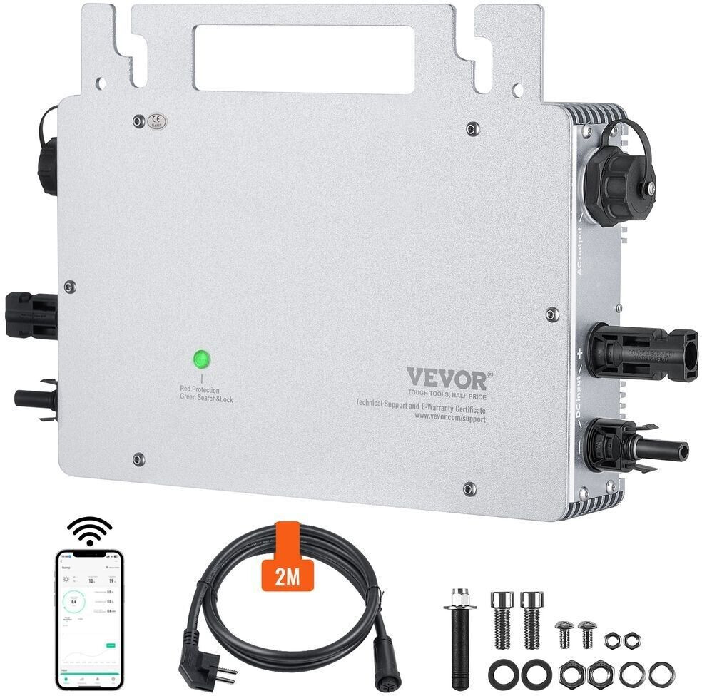 VEVOR Solar Grid Tie GT-800 Micro Inverter IP65 800W