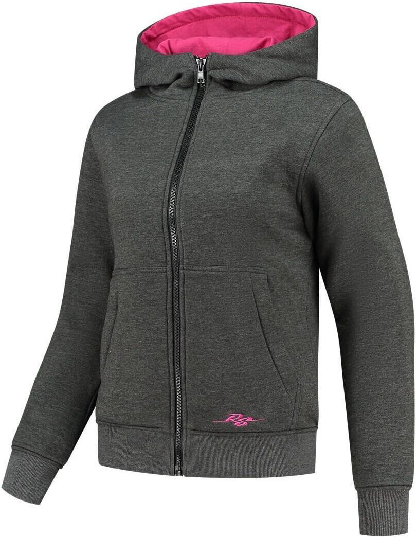Rusty Stitches Wendy Lady Zip Hoodie grey/pink