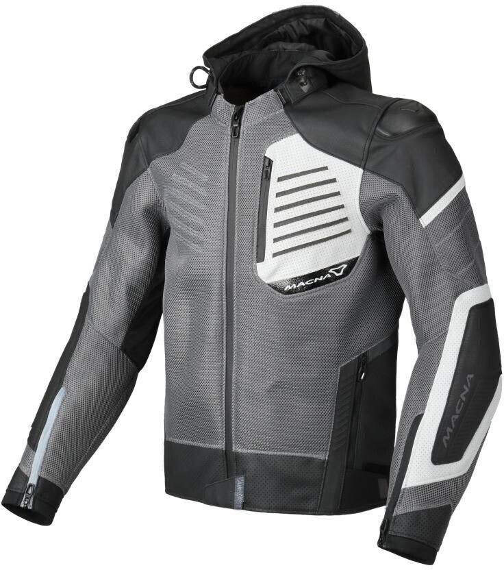 Macna Risant perforated Jacket black/grey/white