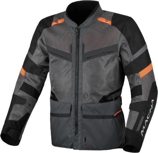 Macna Blouson Captane gris/noir/rouge