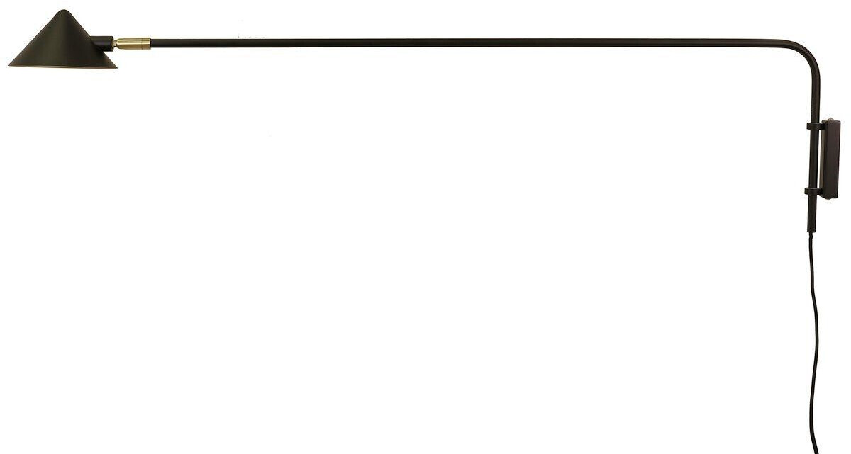 Watt & Veke Kelly wall lamp long arm black-gold
