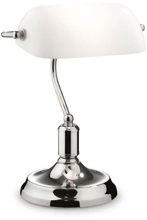 IDEAL LUX LAWYER table lamp E27 ⌀260mm chrome 045047