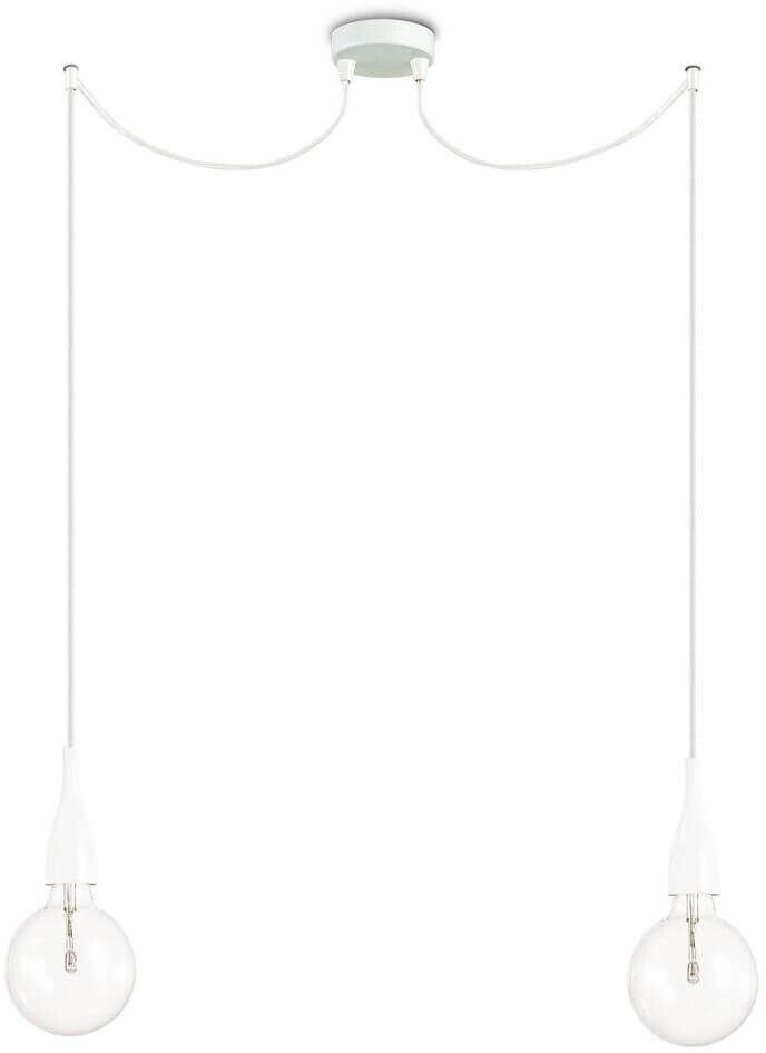 IDEAL LUX MINIMAL E27 pendant light 2x 2x8W dimmable white warm white 112718