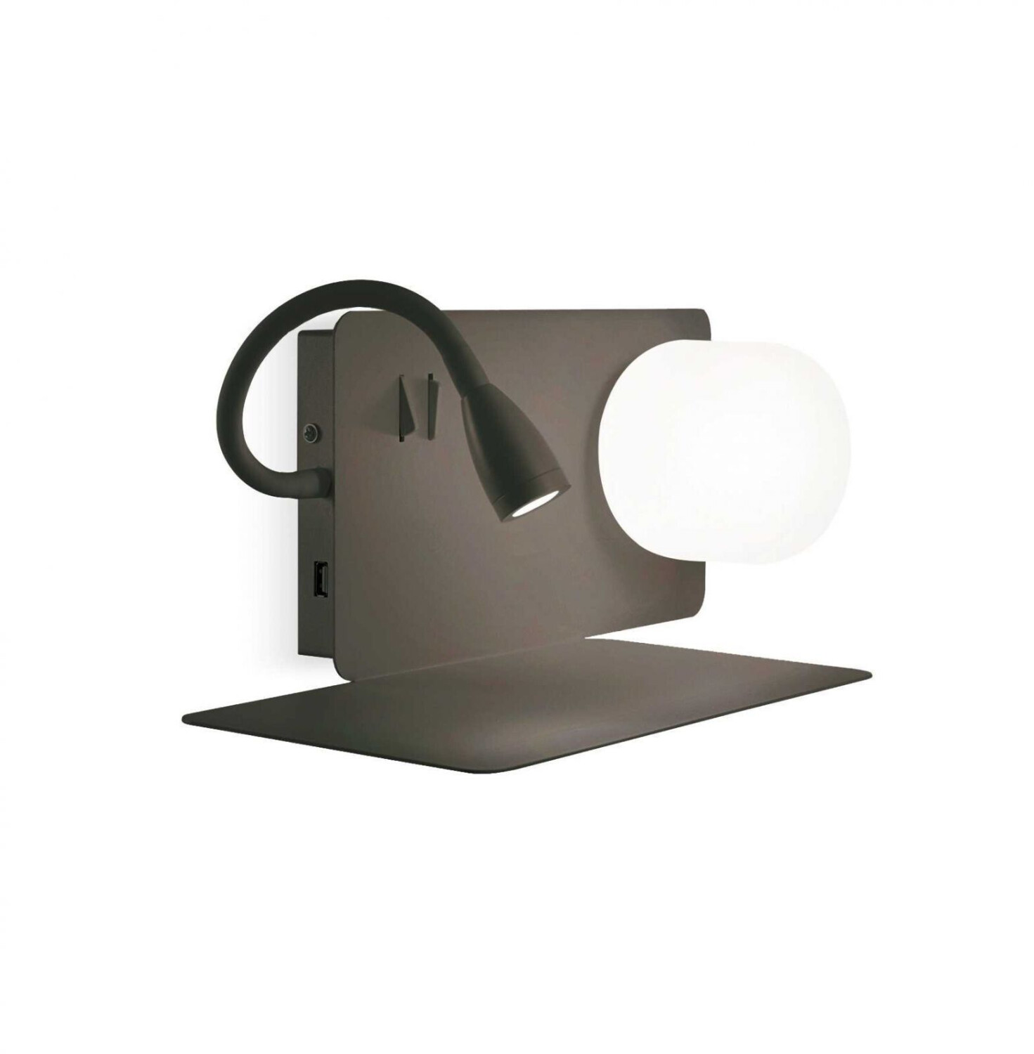 IDEAL LUX BOOK G9/LED wall light 1+1x black warm white 174808