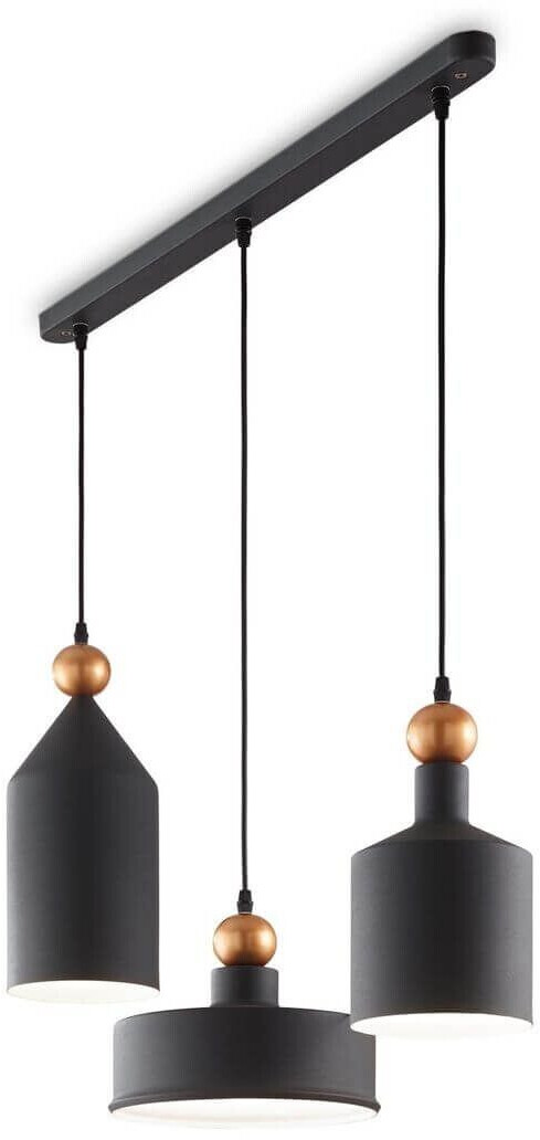 IDEAL LUX TRIADE pendant light E27 3-way ⌀150/150/250mm dimmable gray 194677