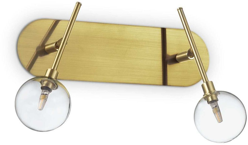 IDEAL LUX MARACAS G4 wall light 2x brass warm white 200347