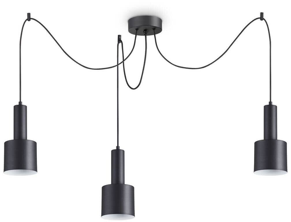 IDEAL LUX HOLLY pendant light E27 3-way dimmable black 231594