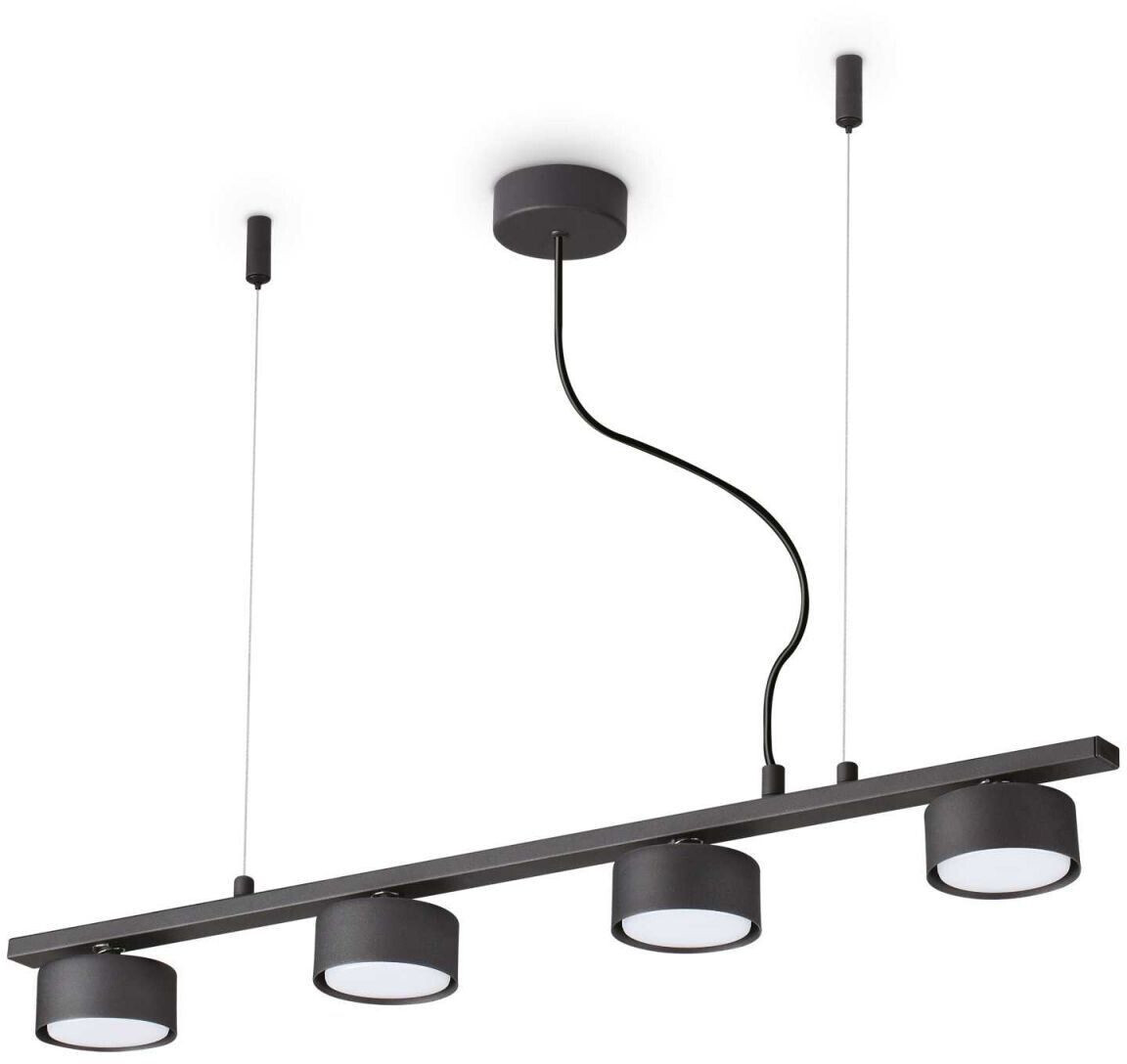 IDEAL LUX MINOR GX53 pendant light 4x dimmable black warm white 235455