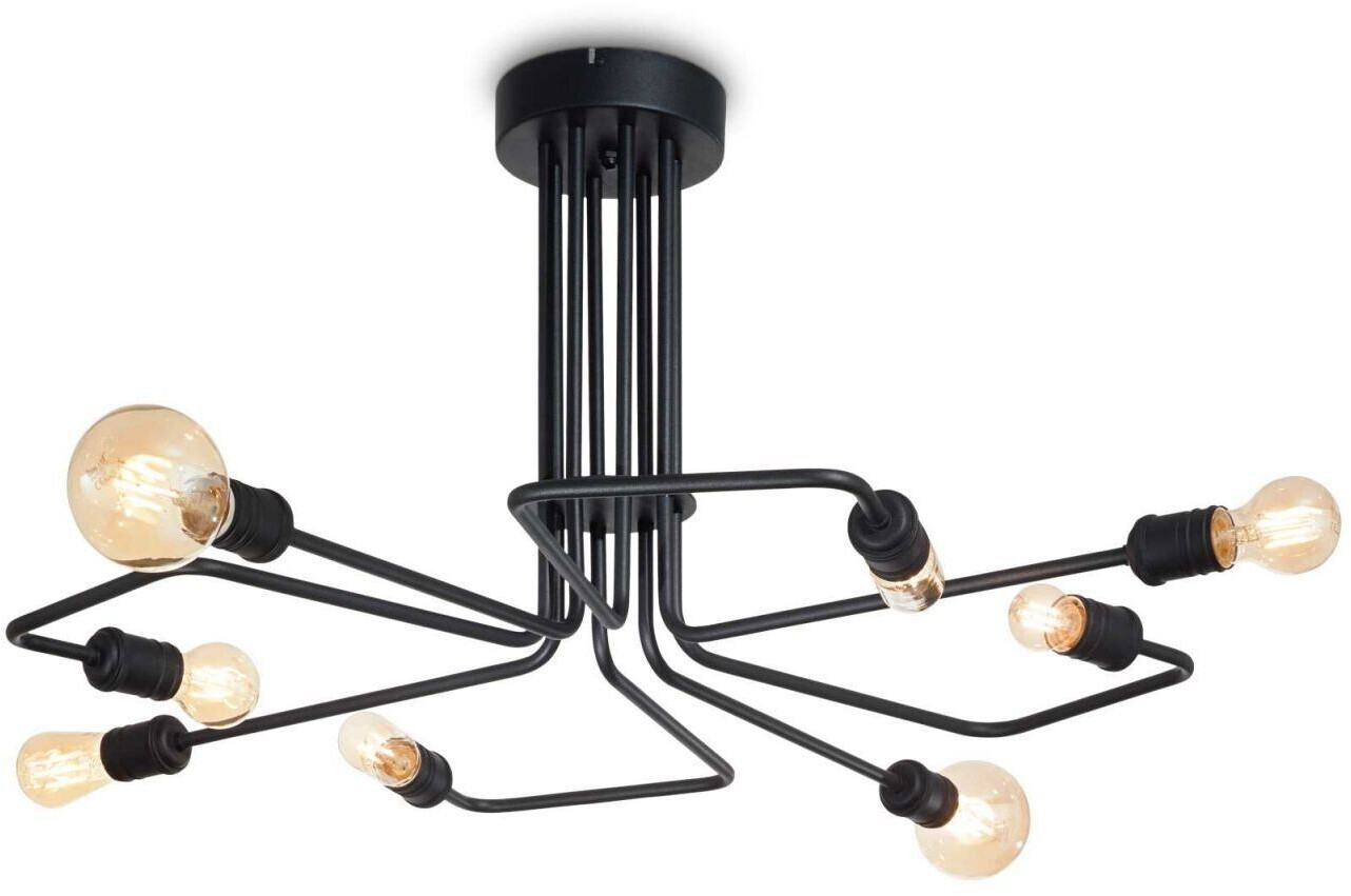 IDEAL LUX TRIUMPH ceiling light E27 8-way ⌀920mm dimmable black 242378