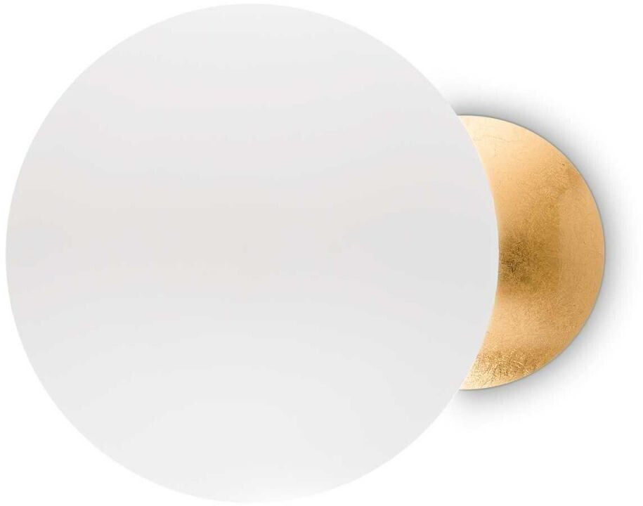 IDEAL LUX ECLISSI LED wall light 11W ⌀300mm gold warm white 259048