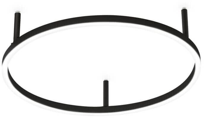 IDEAL LUX ORACLE SLIM LED ceiling light 32W ⌀500mm black warm white 265988