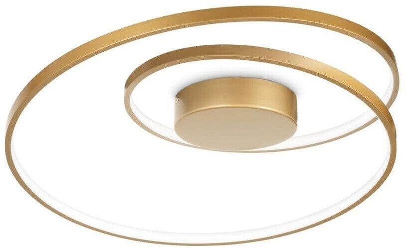 IDEAL LUX OZ LED ceiling light 48W ⌀600mm brass warm white 269429