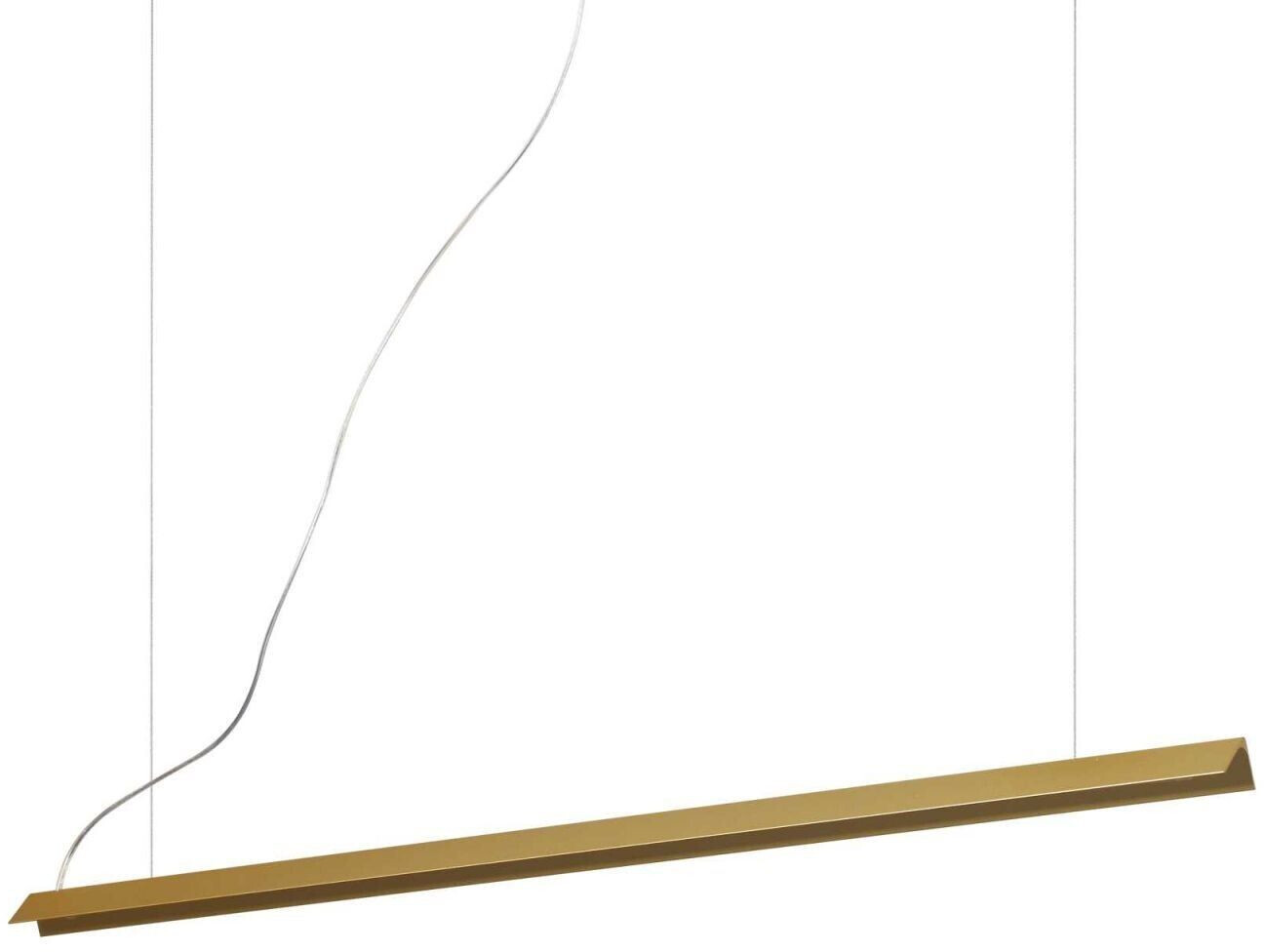 IDEAL LUX V-LINE LED pendant light 20W brass warm white 275383