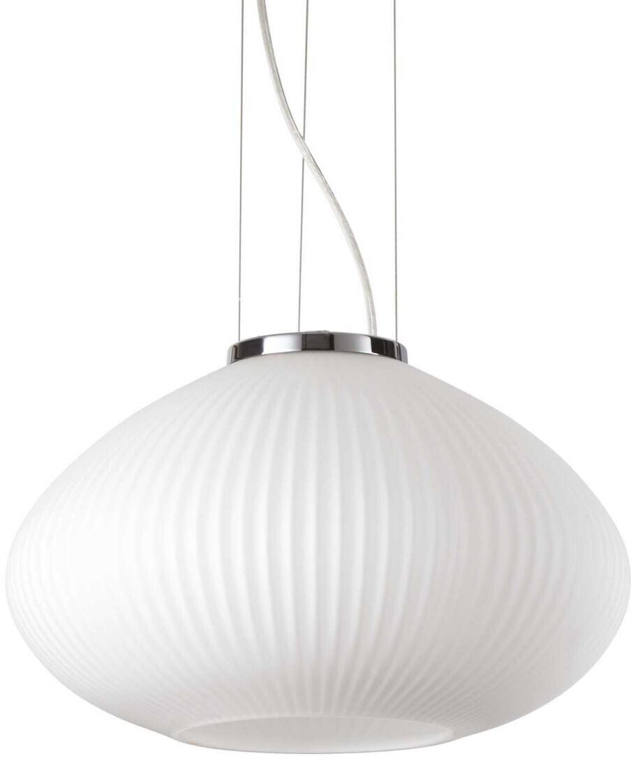 IDEAL LUX PLISSE' pendant light E27 ⌀350mm dimmable Chrome 285184