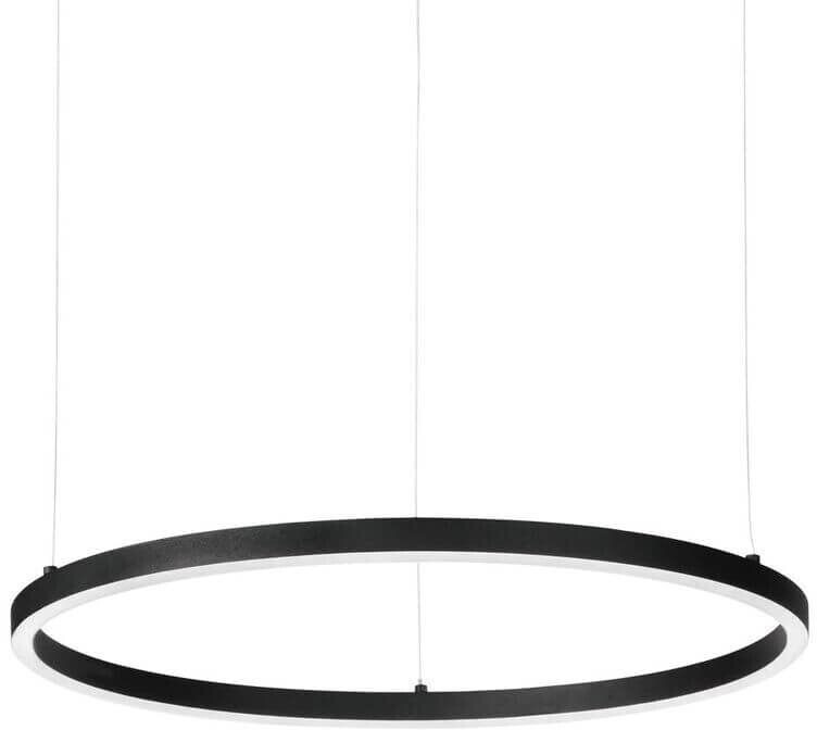Photos - Chandelier / Lamp Ideal Lux ORACLE SLIM LED pendant light 32W ⌀500mm black neutral 