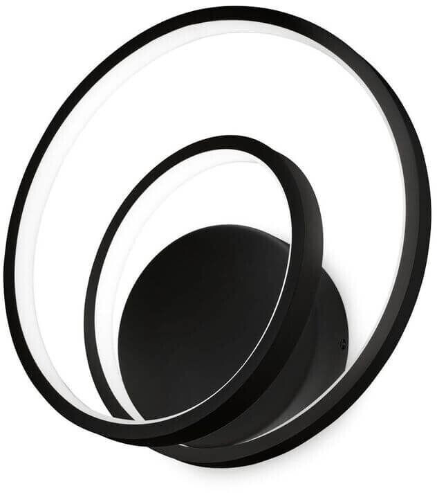 IDEAL LUX OZ LED wall light 28W dimmable Black warm white 304496
