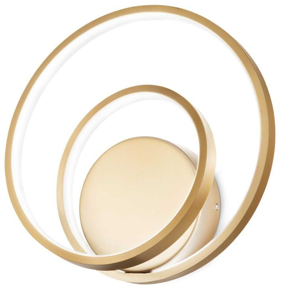 IDEAL LUX OZ LED wall light 28W dimmable Brass warm white 304502