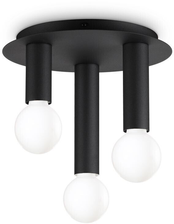 IDEAL LUX PETIT ceiling light E27 3-way ⌀300mm dimmable black 327952