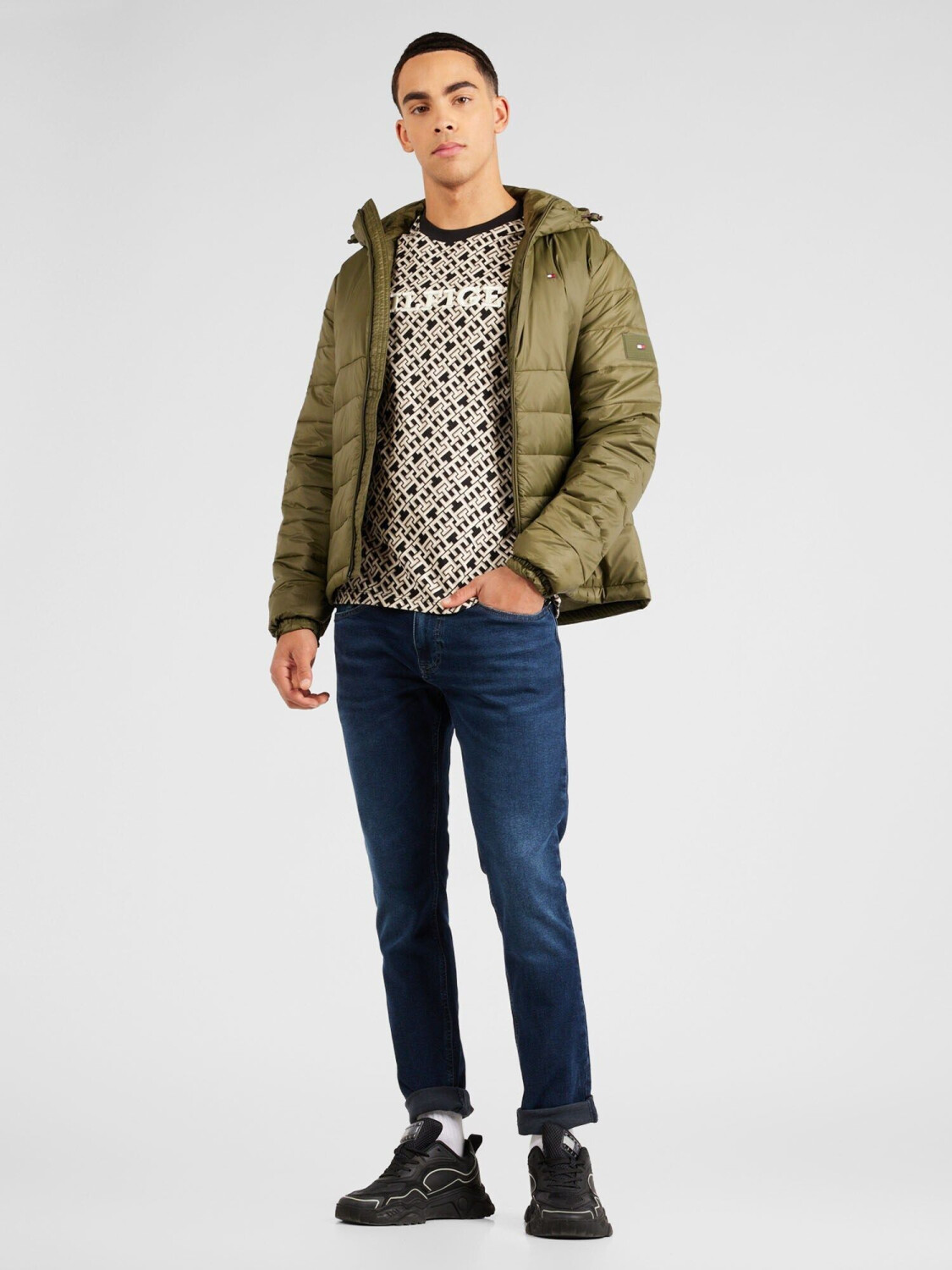 Tommy Hilfiger T-Shirt Aop Monotype Tee (MW0MW34187) black ab 45  