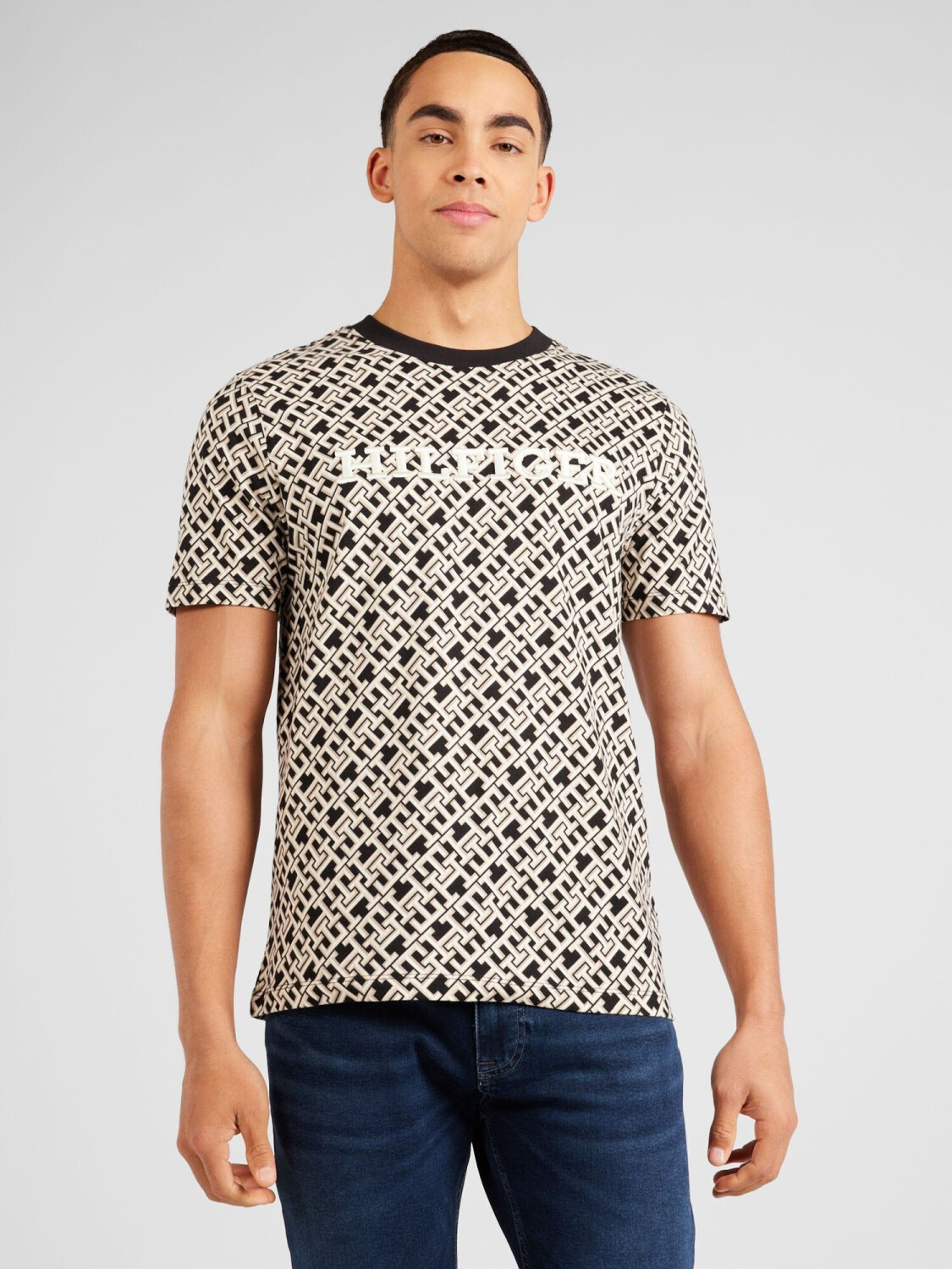 Tommy Hilfiger T-Shirt Aop Monotype Tee (MW0MW34187) black ab 45 