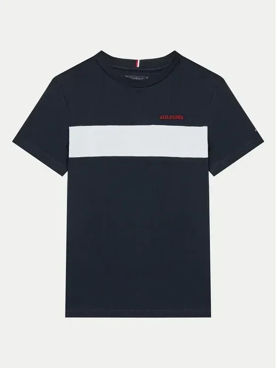 Tommy Hilfiger T-Shirt Colorblock KB0KB09142 dark blue
