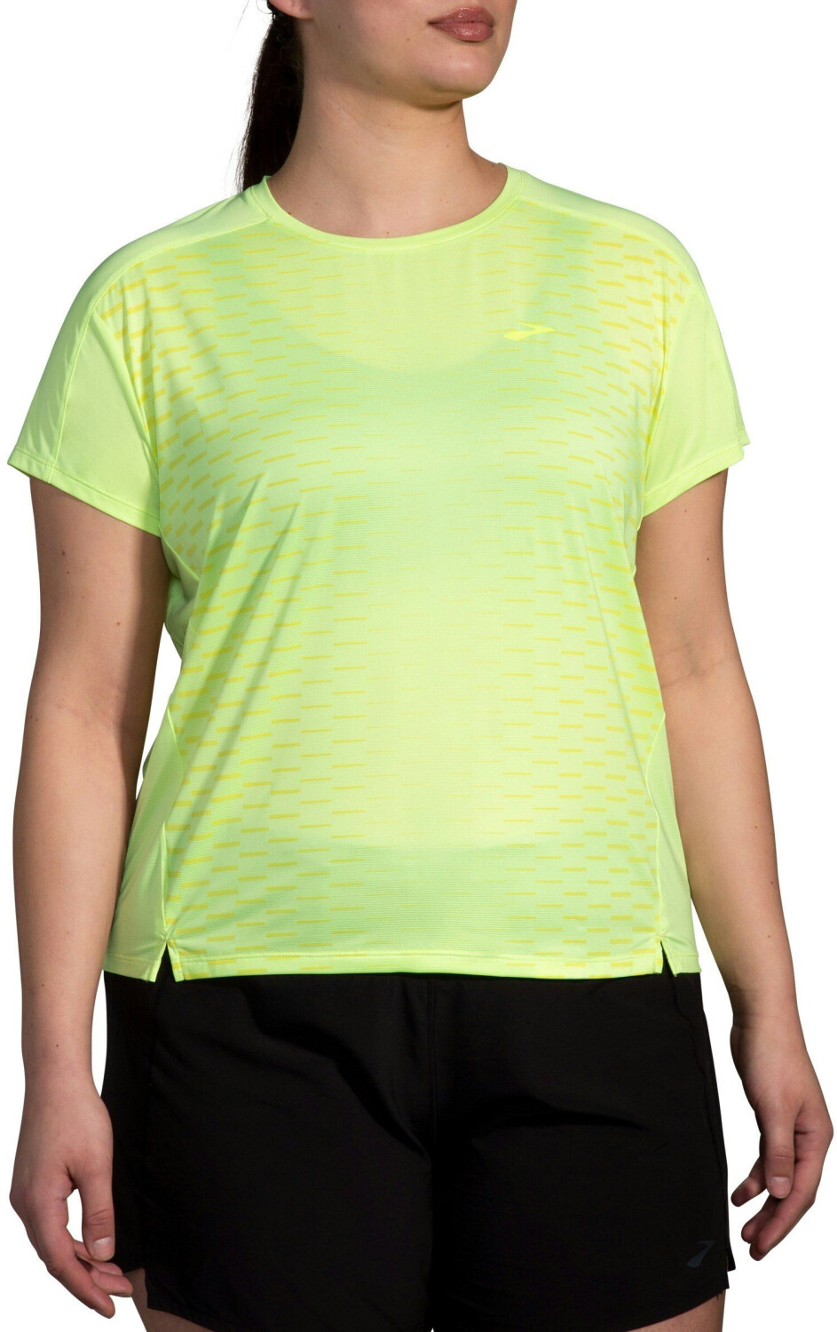 Brooks Sprint Free 2.0 Women's Shirt light lime/interval gradient